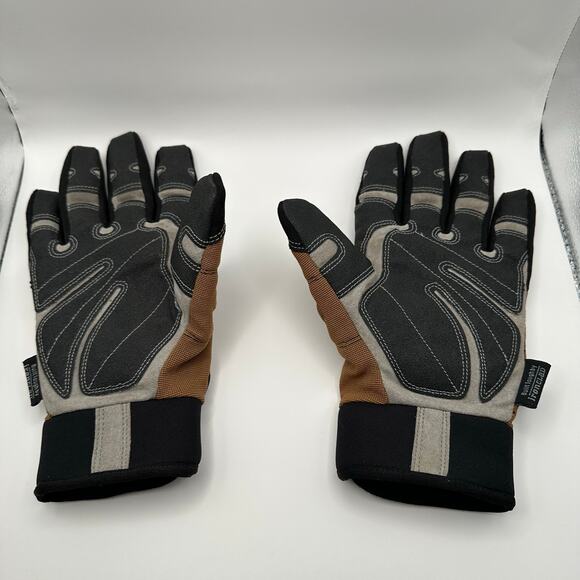 Duluth Trading Co Work Gloves Mens Medium Brown Black Utility Grip Outdoor - Picture 5 of 8